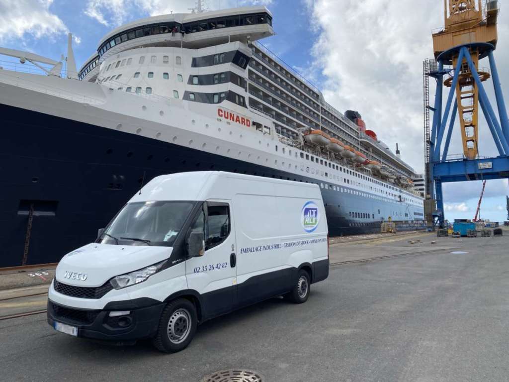 ALT Brest sur le chantier du Queen Mary 2