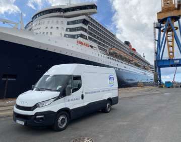 ALT Brest sur le chantier du Queen Mary 2